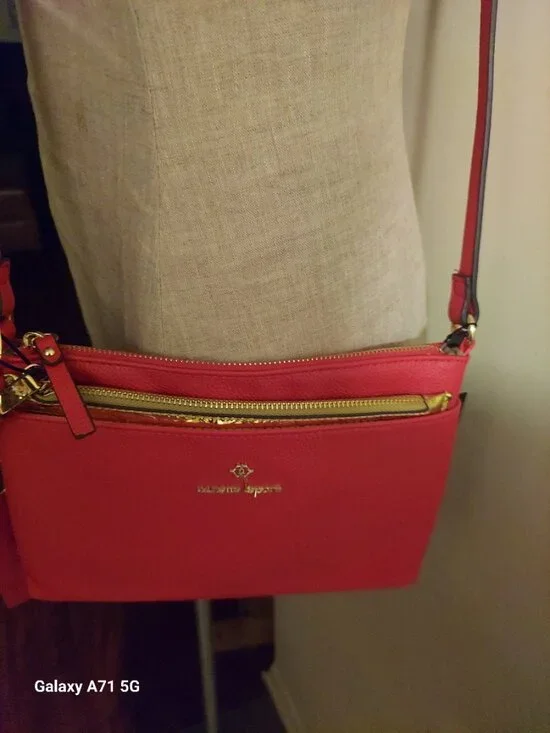 Nanette Lepore Red and Gold Crossbody - Picture 3 of 10